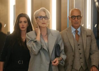 Anne Hathaway, Meryll Streep e Stanley Tucci, i protagonisti de Il Diavolo veste Prada 2
