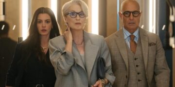 Anne Hathaway, Meryll Streep e Stanley Tucci, i protagonisti de Il Diavolo veste Prada 2