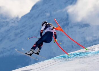 Lindsey Vonn dopo l'infortunio