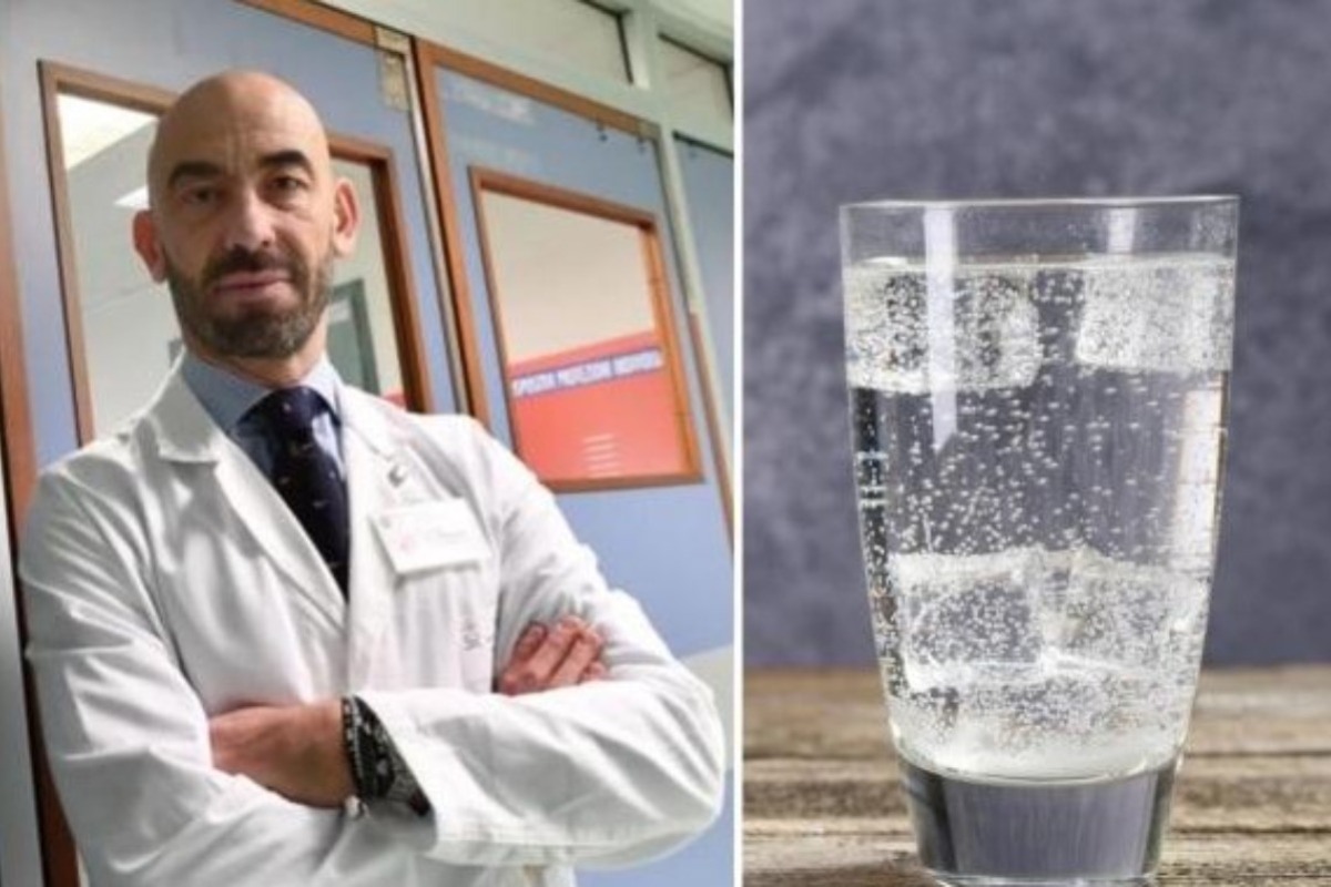 Matteo Bassetti e l'acqua frizzante 