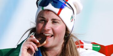 Michela Moioli con la medaglia di bronzo