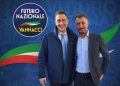 Roberto Vannacci ed Emanuele Pozzollo davanti al simbolo di Futuro Nazionale
