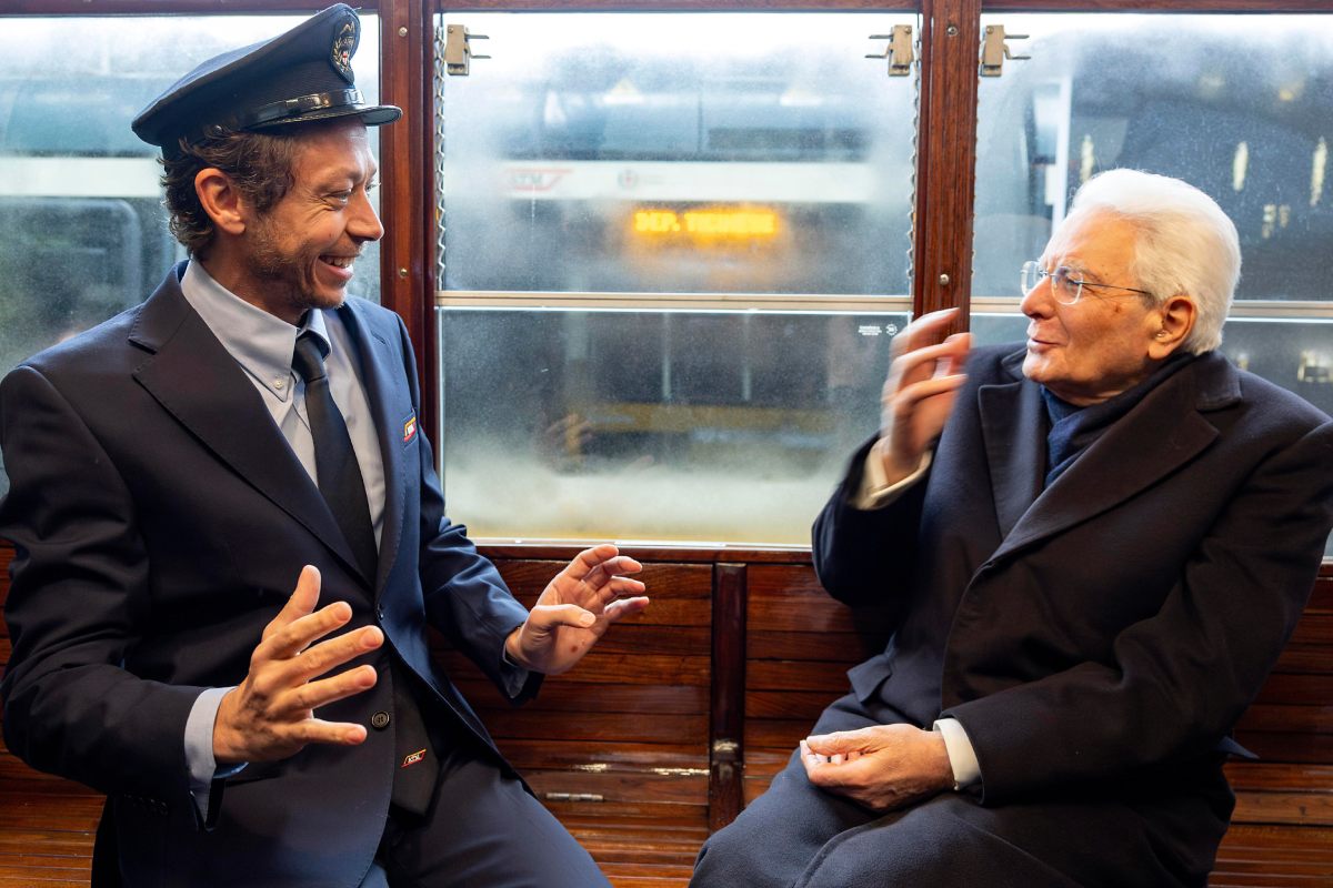 Il grande Valentino Rossi e il Presidente della Repubblica Sergio Mattarella