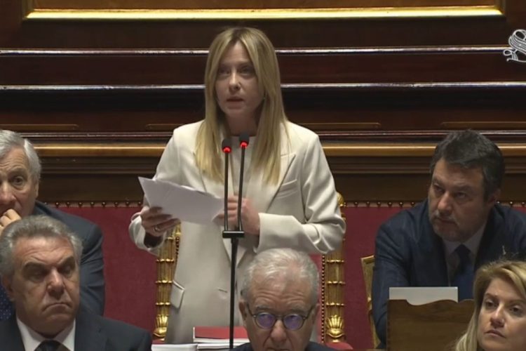 Giorgia Meloni informativa alla Camera