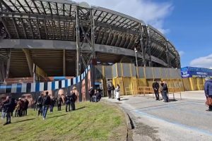 Napoli, inaugurato nuovo murales di Jorit allo stadio Maradona