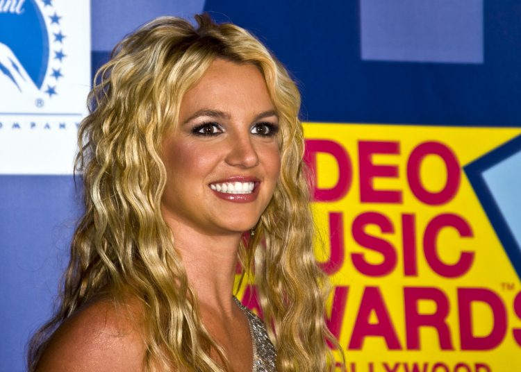 Britney Spears in the press room at the 2008 MTV Video Music
