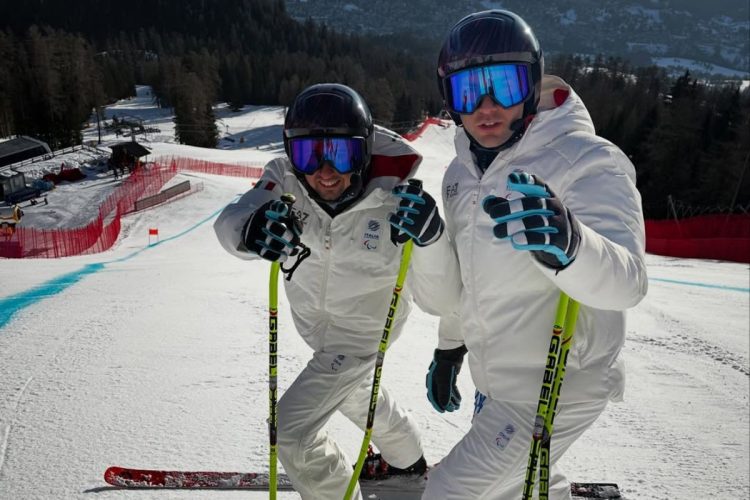 Giacomo Bertagnolli e la guida Andrea Ravelli