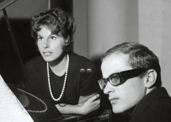 Gino Paoli e Ornella Vanoni in una foto d'epoca