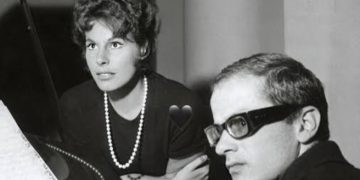 Gino Paoli e Ornella Vanoni in una foto d'epoca
