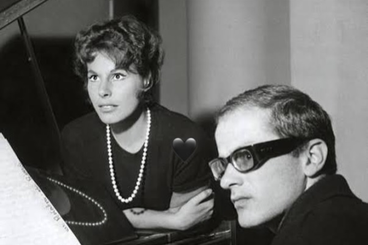 Gino Paoli e Ornella Vanoni in una foto d'epoca 