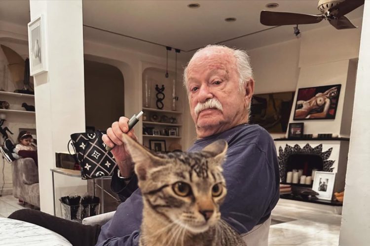 Gino Paoli e la sua gatta