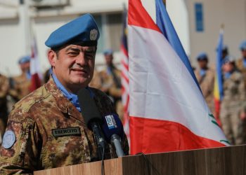 Il generale di divisione della missione dell'Unifil in Libano, Diodato Abagnara