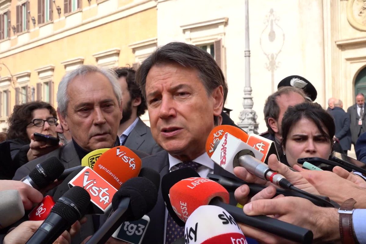 Il leader del Movimento 5 Stelle, Giuseppe Conte 
