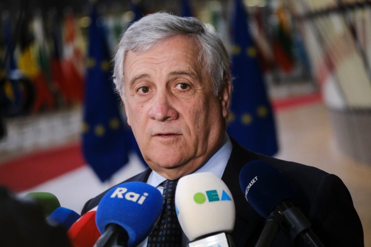 Il ministro degli Esteri Antonio Tajani