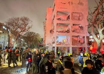 Iranian missile attack in Arad, southern Israel, March 21, 2026