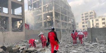 Israel-US Strike Iran Airstrike-Damaged Building In Iran