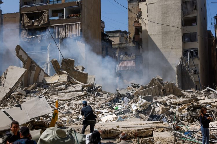 Israel-US Strike Iran Israeli Military Strikes Lebanon, Beirut, on March 18