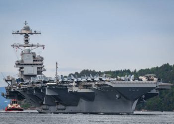 La portaerei Gerald Ford arriva a Cipro