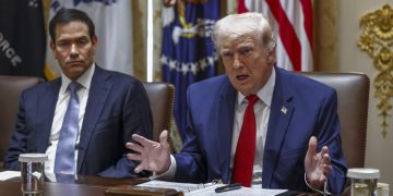 March 26, 2026, Washington, District Of Columbia, USA United States President DONALD J. TRUMP, with US Secretary of State MARCO RUBIO