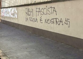 Raid vandalico al liceo Righi