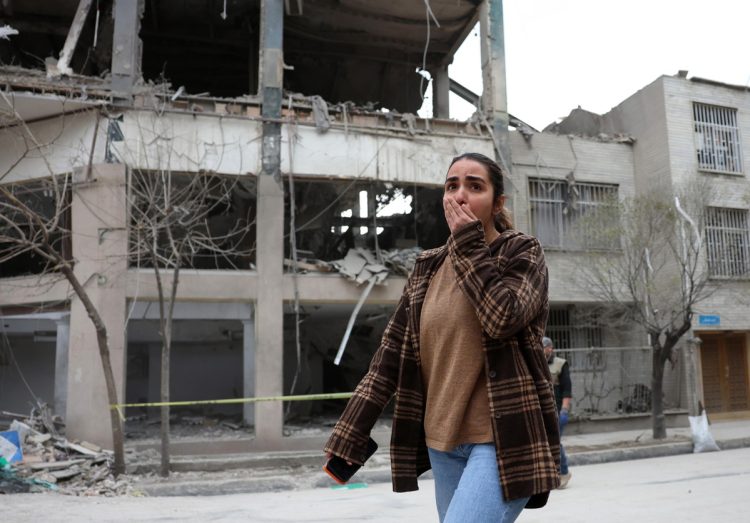 The Qatari Al Araby TV office, after an airstrike in northern Tehran, Iran, 29 March 2026