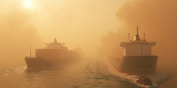 Tempesta di sabbia blocca i traghetti sul Canale di Suez, navigazione a rischio