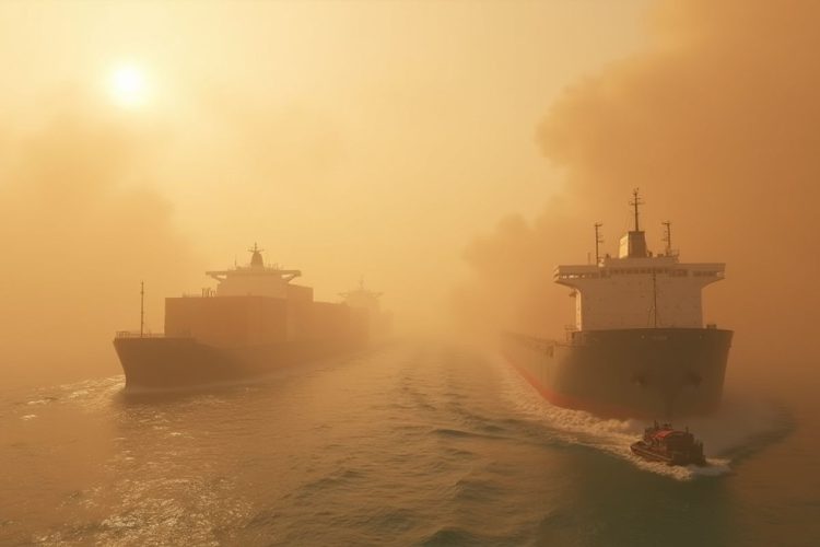Tempesta di sabbia blocca i traghetti sul Canale di Suez, navigazione a rischio