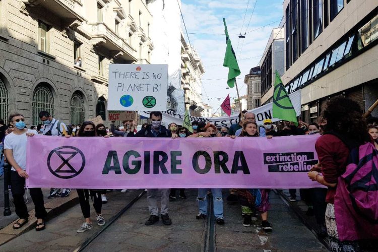 Attivisti di Extinction Rebellion