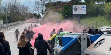 Corteo degli anarchici al Quarticciolo