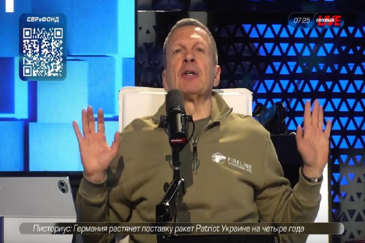 Il presentatore televisivo russo Vladimir Solovyov