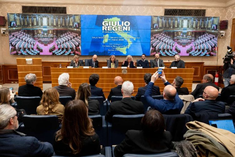 La conferenza stampa per la presentazione del documentario su Giulio Regeni