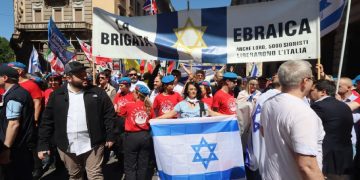 Manifestanti della Brigata Ebraica