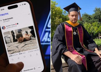 Una foto combo mostra Cole Tomas Allen, 31enne di Torrance in California