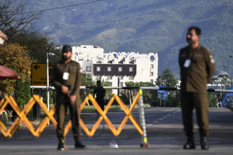 A view of Serena hotel that hosted last round of peace talks between the USA and Iran, in Islamabad, Pakistan, 25 April 2026