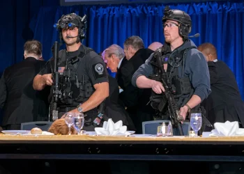 President Donald Trump and first lady Melania Trump were rushed out of the White House Correspondents' Association Dinner