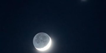 Il bacio tra la Luna e Venere