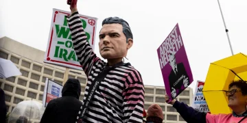 White House Correspondents' Dinner 2026 Protest Outside