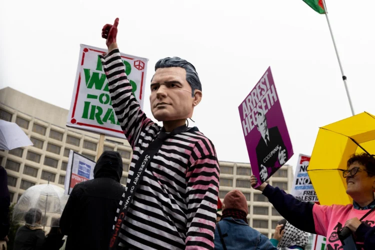 White House Correspondents' Dinner 2026 Protest Outside