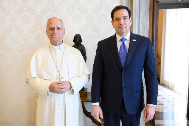 Papa Leone XIV e Marco Rubio