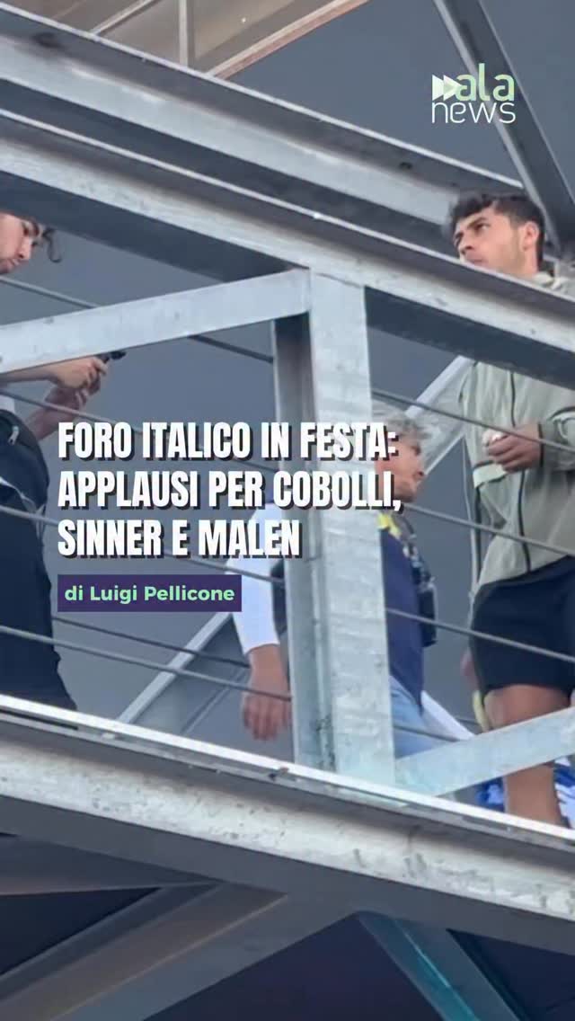 Il Foro Italico applaude Jannik Sinner e Flavio Cobolli: atmosfera da grande ev…