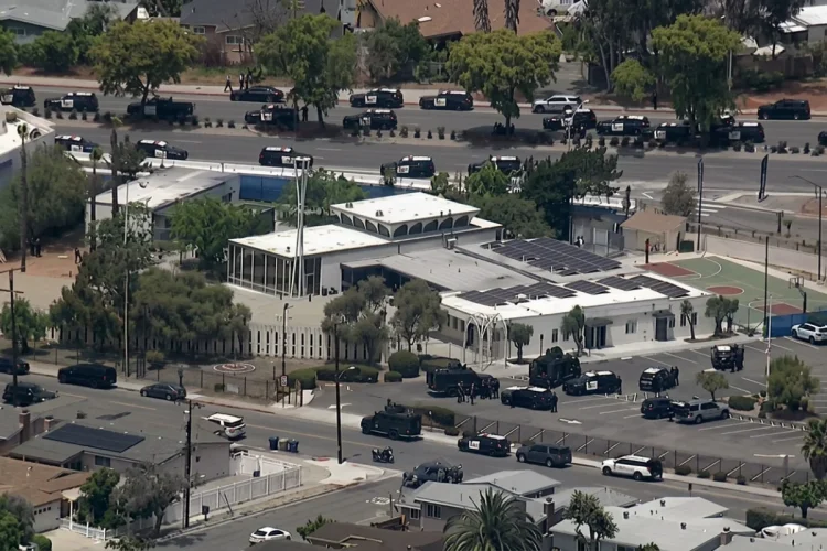 The San Diego Police are responding to reports of an active shooter near a Clairemont Mosque | X@ferozwala |