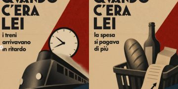 Renzi presenta la campagna Italia Viva contro Meloni in stile Ventennio