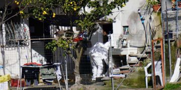 Carabinieri al lavoro per effettuare i rilievi nella villetta di Bordighera dove viveva la piccola Beatrice, morta lo scorso 9 febbraio. Bordighera 30 maggio 2026