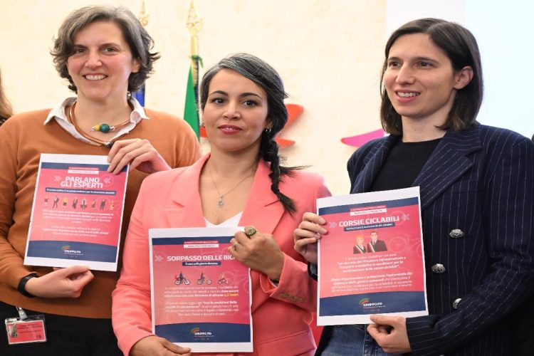 Annalisa Corrado, Ouidad Bakkali ed Elly Schlein