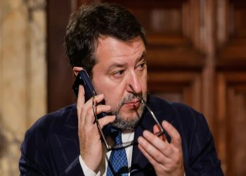 Un primo piano di Matteo Salvini