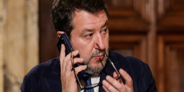 Un primo piano di Matteo Salvini