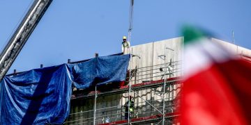 Il cantiere del nuovo consolato Usa a Milano