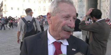Il presidente di Anpi Milano Primo Minelli