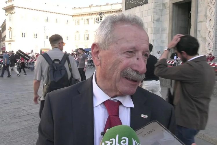 Il presidente di Anpi Milano Primo Minelli