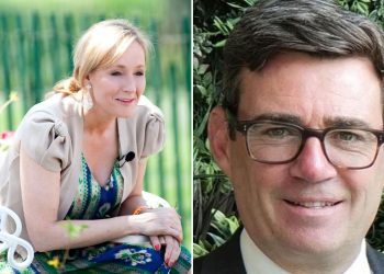 J.K. Rowling e Andy Burnham